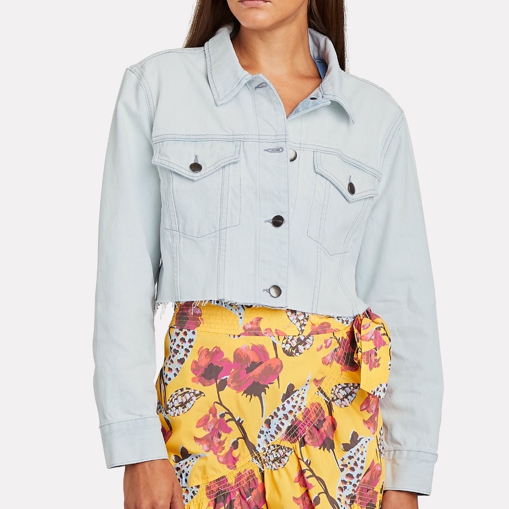 FRAME Ultra Crop Denim Jacket